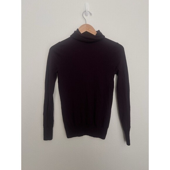 J.Crew Turtleneck Sweater Long Sleeve Women's Size Small Plum Purple Merino Wool - Picture 1 of 5